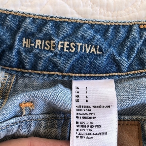 American Eagle Outfitters Hi-Rise Festival Shorts Women’s Sz 4 - Picture 4 of 8